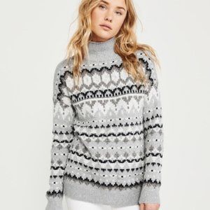Abercrombie & Fitch Fair Isle Turtleneck Sweater